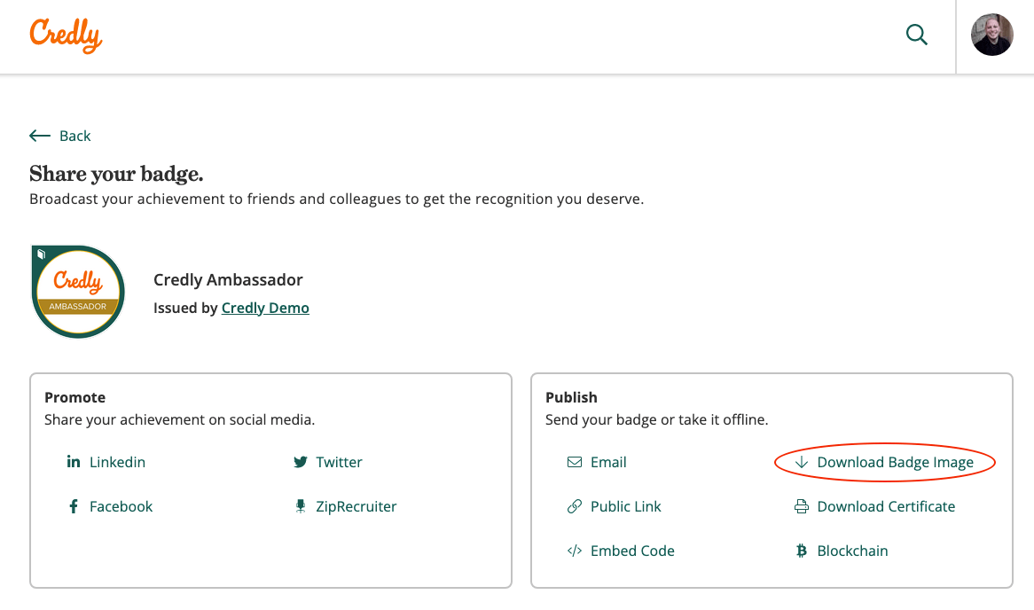 Can I attach my badge to my email signature? Credly, Inc.