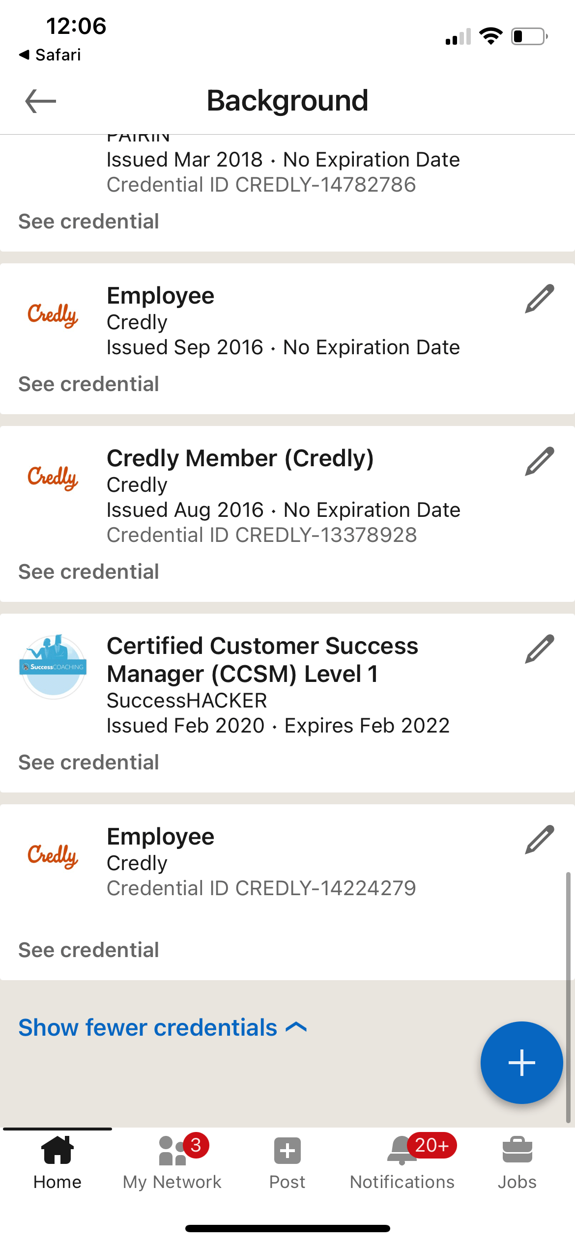 Can I share my badge through my mobile device to LinkedIn? Credly, Inc.