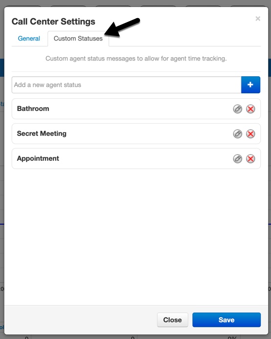 VIP How to setup Custom Call Center Agent Statuses Crexendo