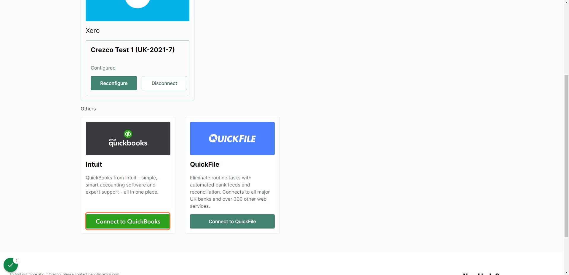 How to connect to QuickBooks Online