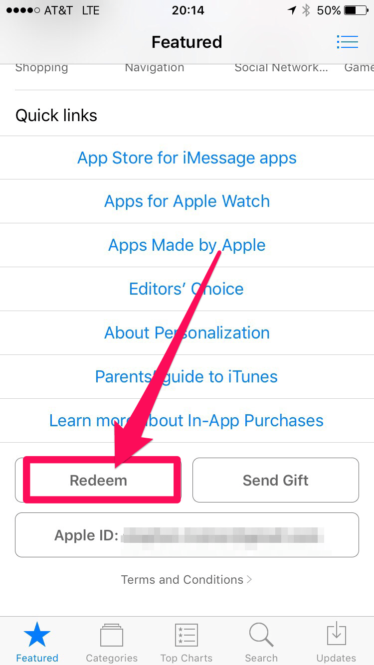 How to redeem a promo code (iOS) Crookneck Apps