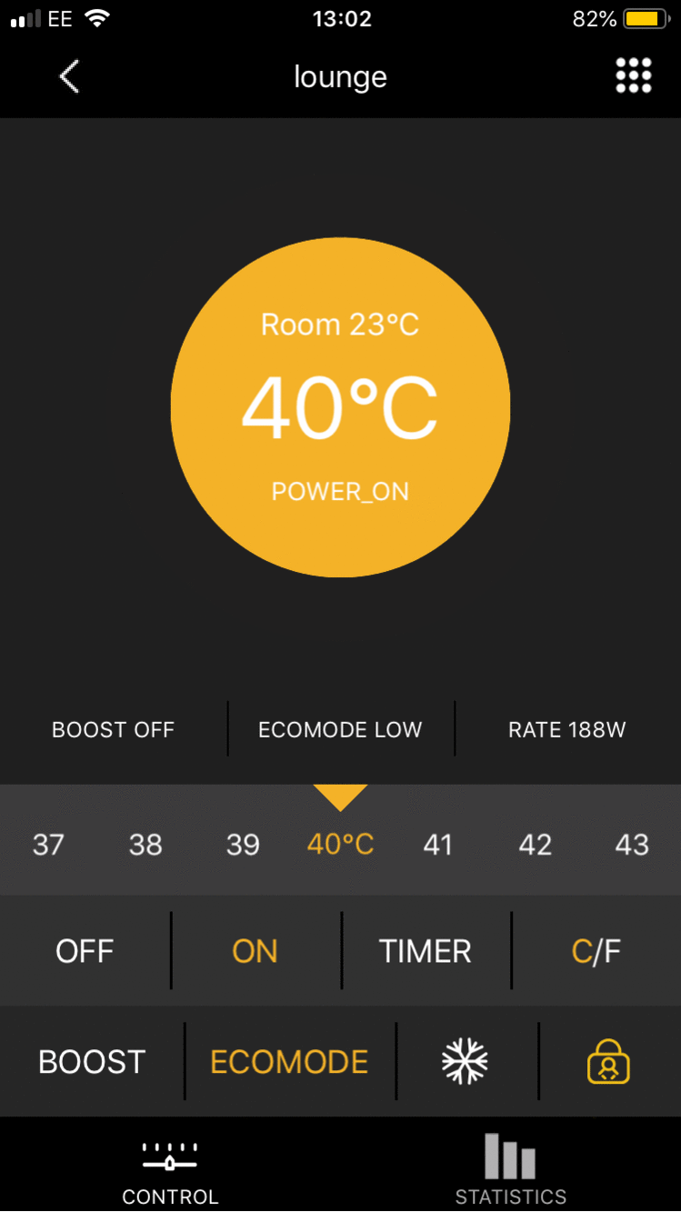 What exactly does Child Lock mode achieve on my Curv Infrared Heater