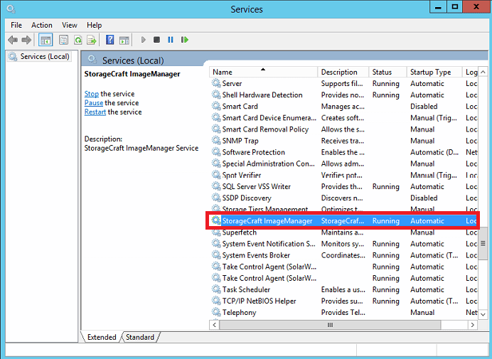 How to stop/start the Image Manager service CyberSecure Support