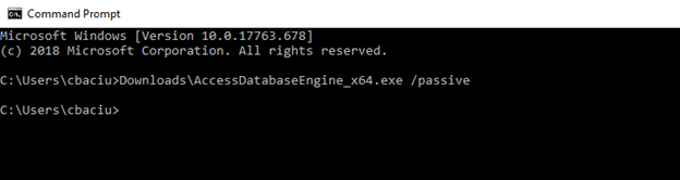 How to install 64bit AccessDatabaseEngine on a computer with 32bit MS