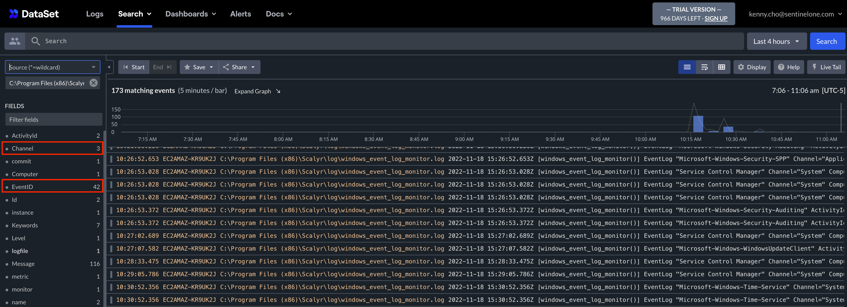 Windows Security Monitoring and Alerts DataSet Customer Portal