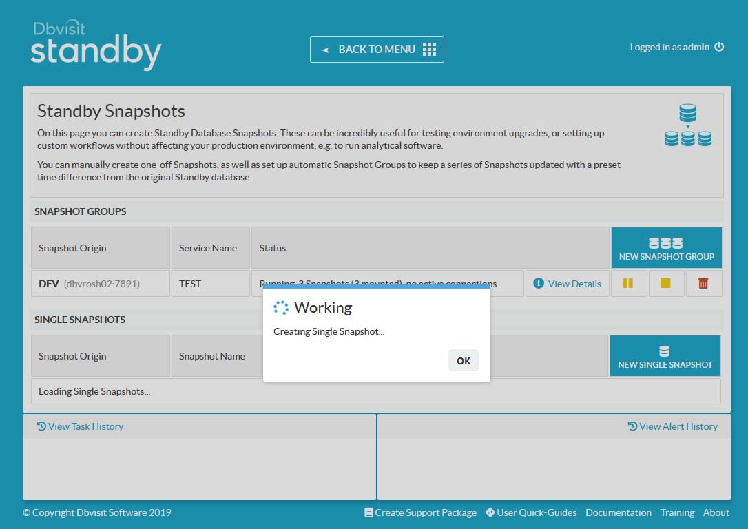 Dbvisit Standby Snapshot Option Dbvisit Support