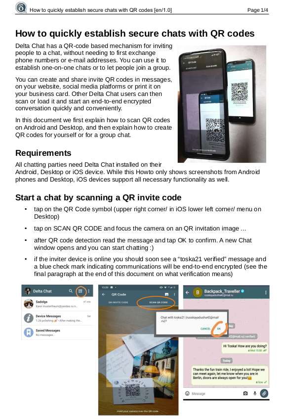 How to quickly establish secure chats with QR codes Guides