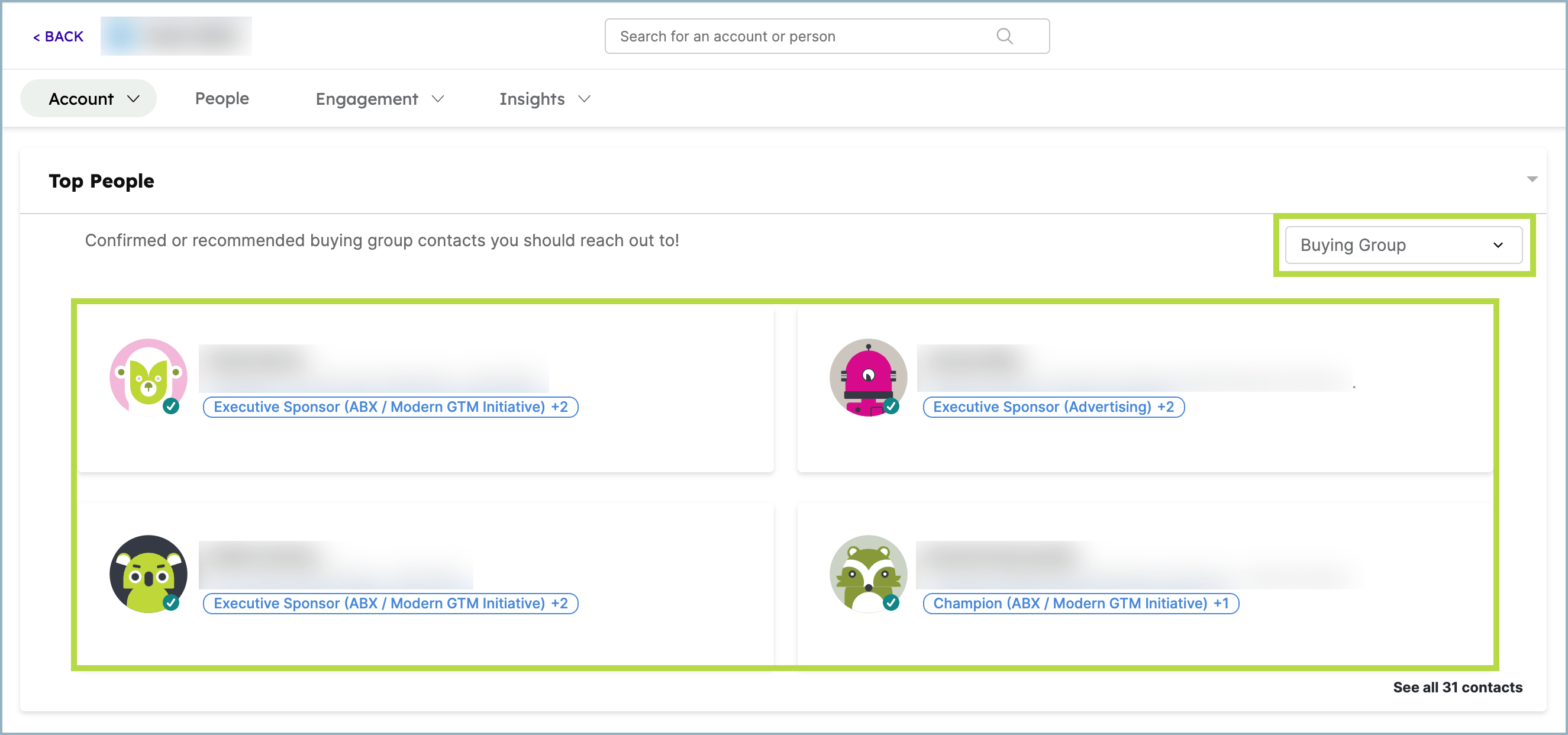 View Buying Group Members Help Center