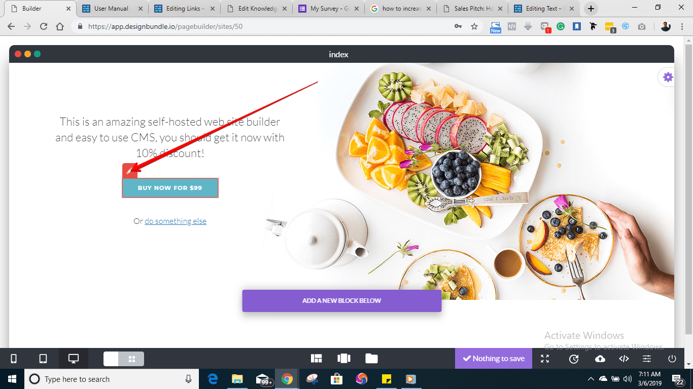 Editing Links DesignBundle
