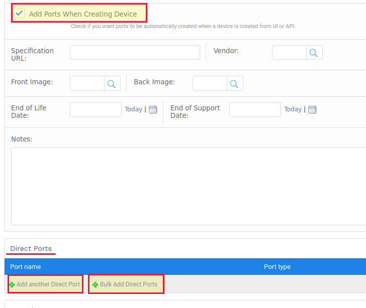 How to add ports to devices Device42 Support Portal