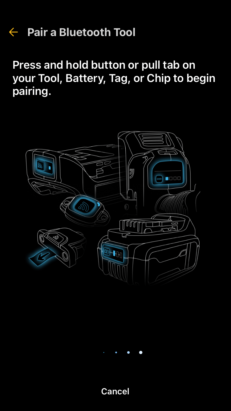 2.2 Pairing and Linking DEWALT® Tool Connect™ Tools, Batteries, Tags
