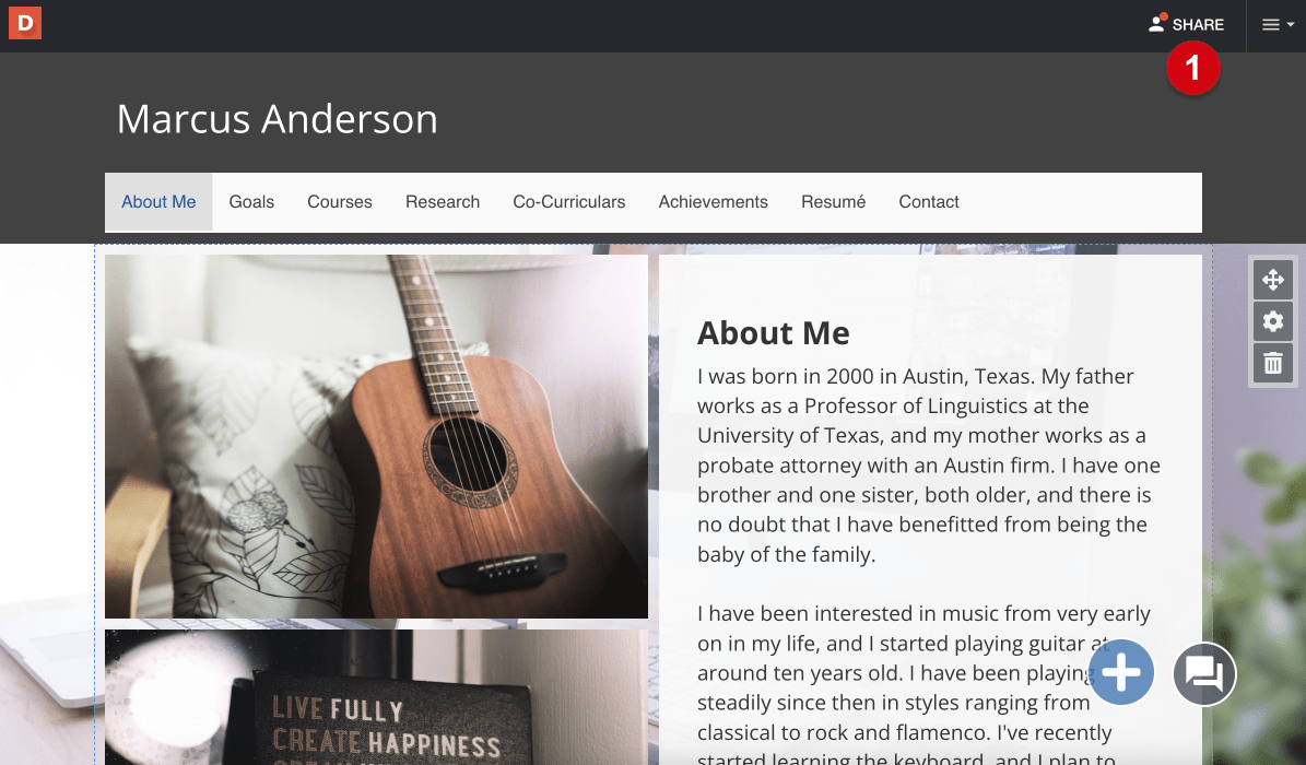 Quick Start Guide to Creating an ePortfolio Digication Help Desk