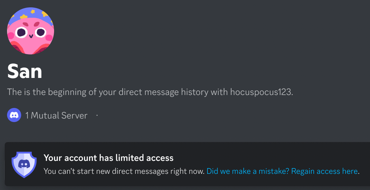 Limited Access FAQ Discord