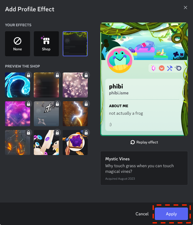 Profile Effects Discord