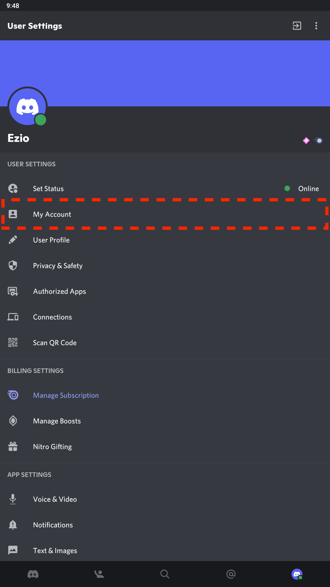 ฉันจะปิดการใช้งานบัญชีของฉันได้อย่างไร Discord