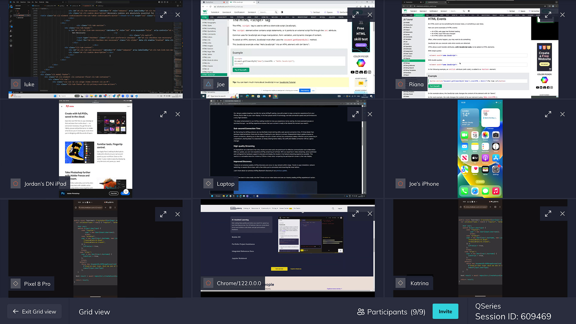 Extended Gridview (3x3) DisplayNote Technologies Ltd