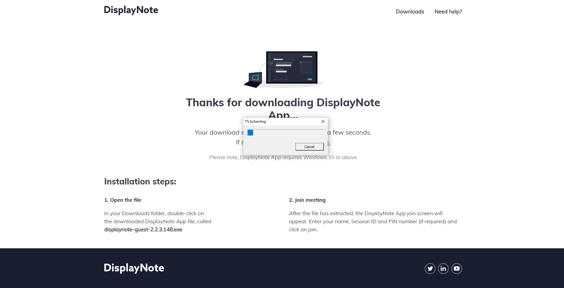 DisplayNote app for guests and one time users DisplayNote