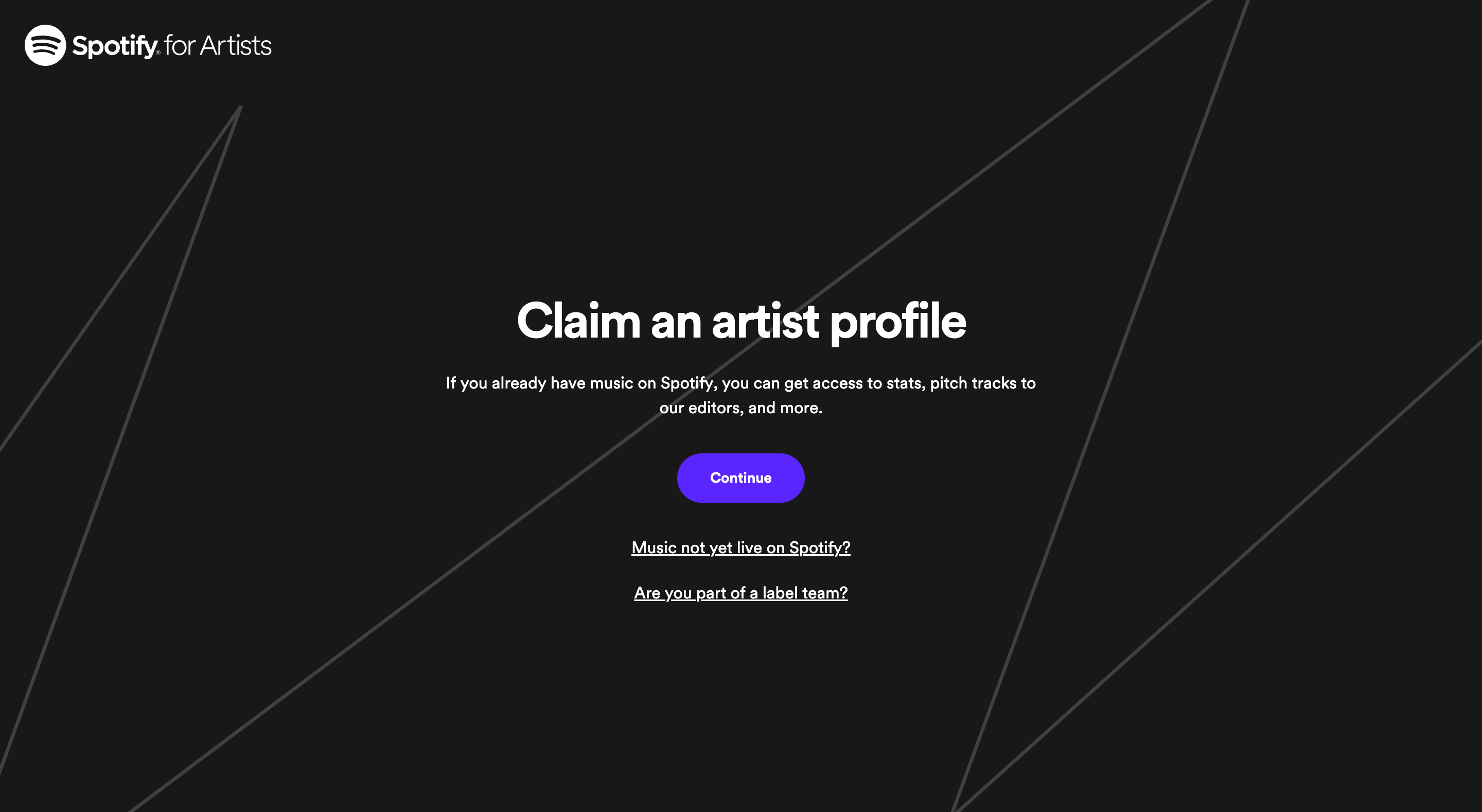 How Do I Claim My Spotify for Artists Profile Prior to My First Release