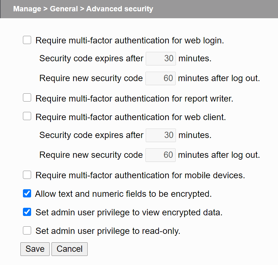 Advanced security doForms Support