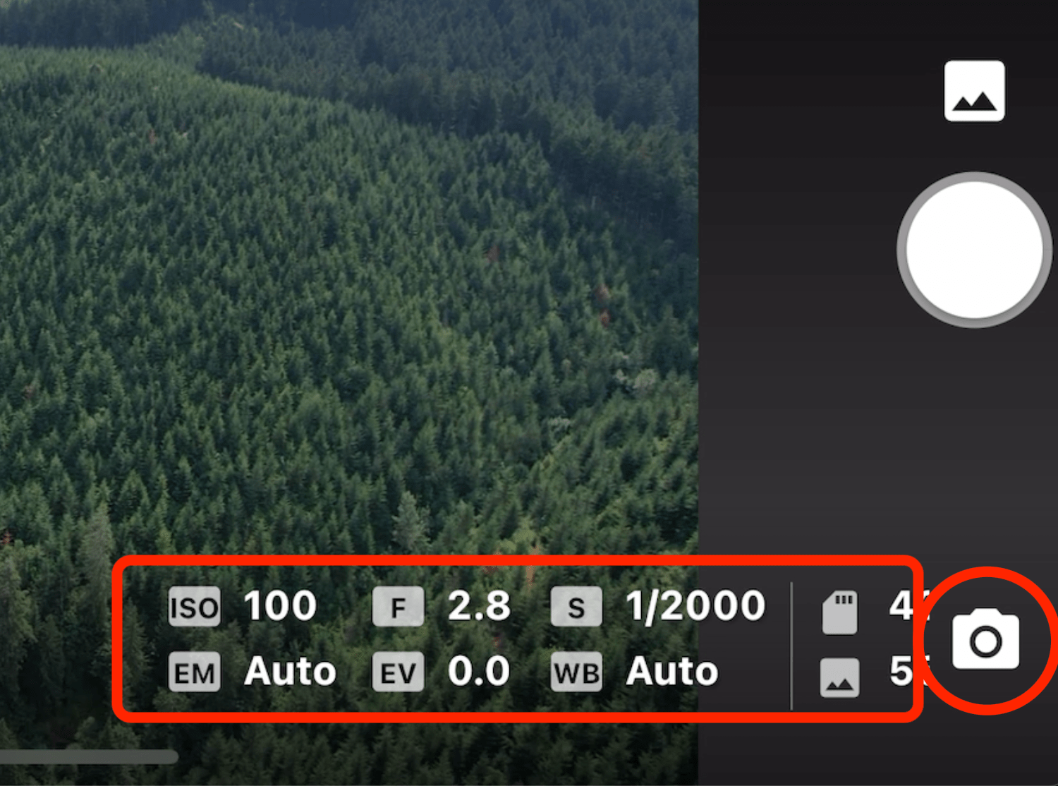 Flight Dashboard Camera Settings, Controls and Indicators Dronelink