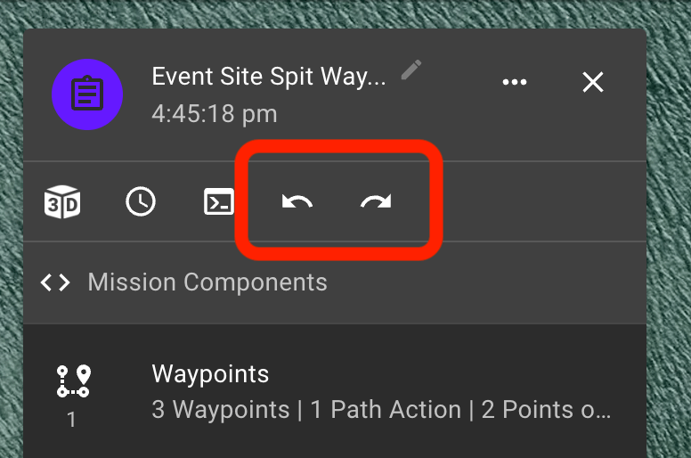 Undo and Redo While Mission Planning Keyboard Shortcuts Dronelink