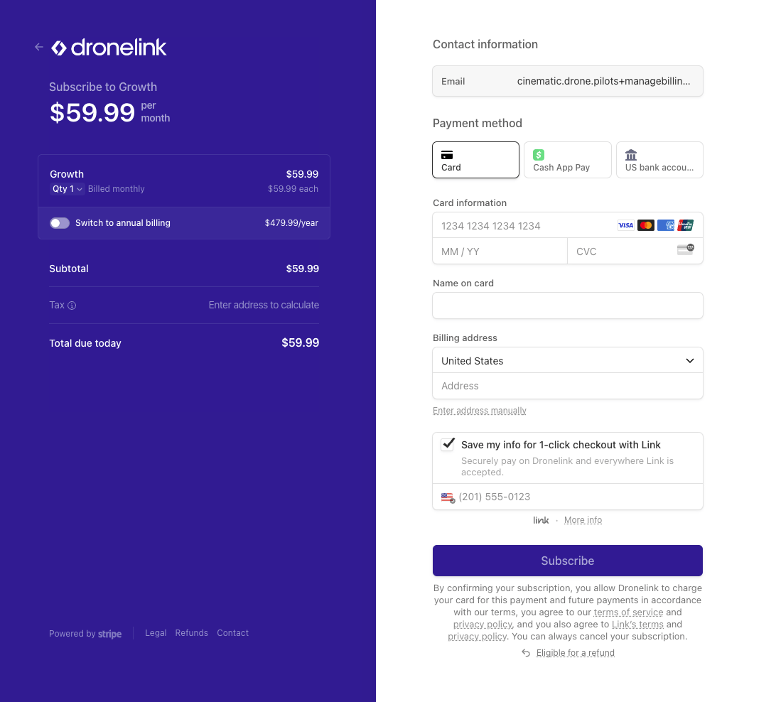 How do I reactivate my cancelled account? Dronelink