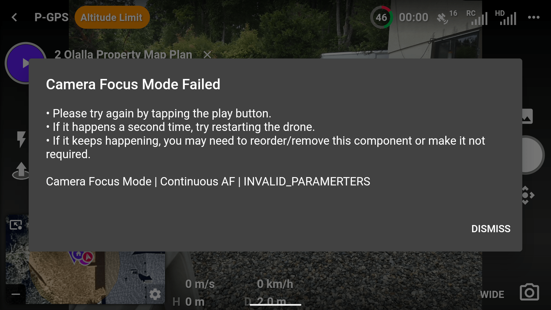 Using multilens cameras and understanding errors Dronelink