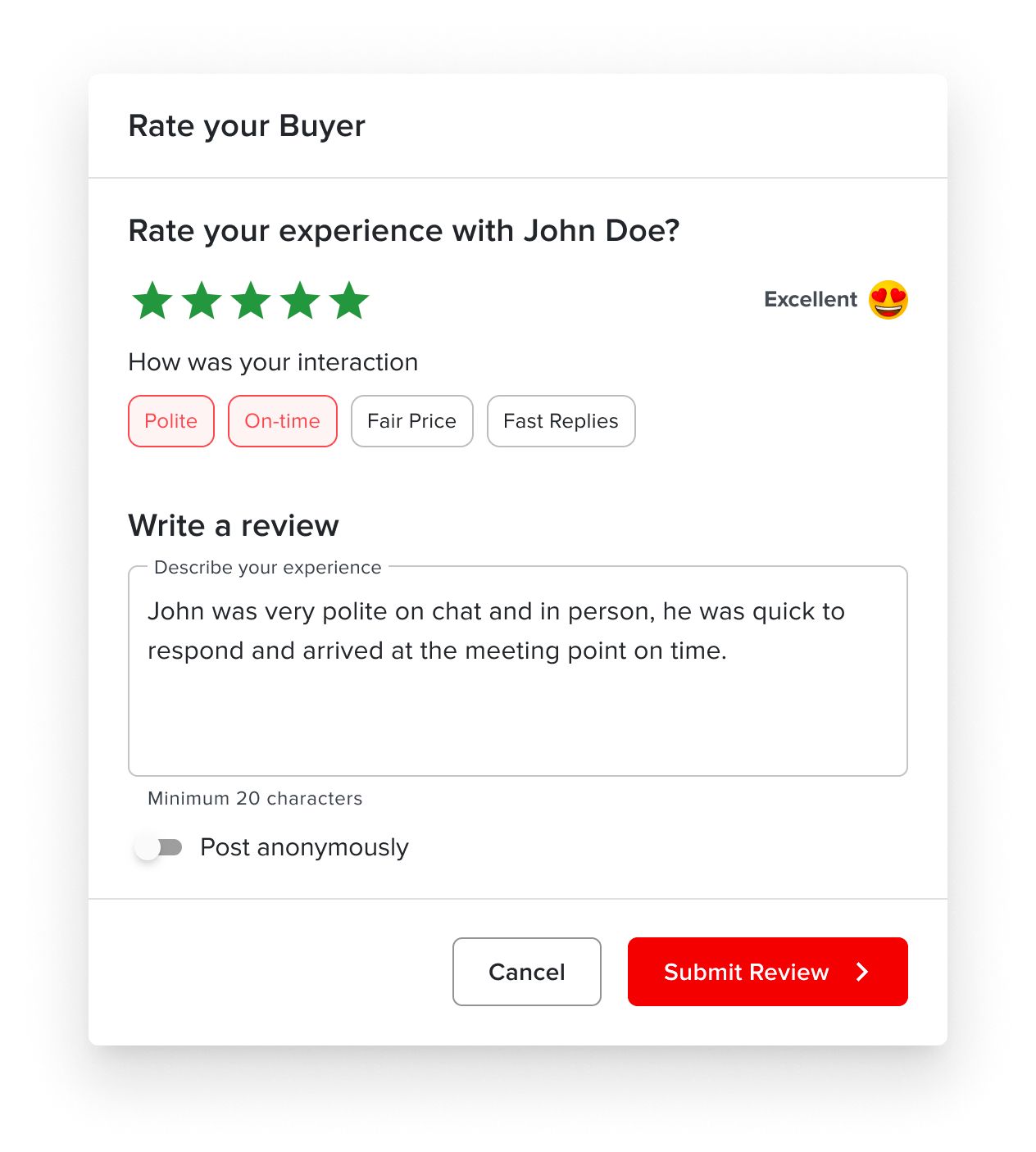 All about Ratings and Reviews Feature Help Center