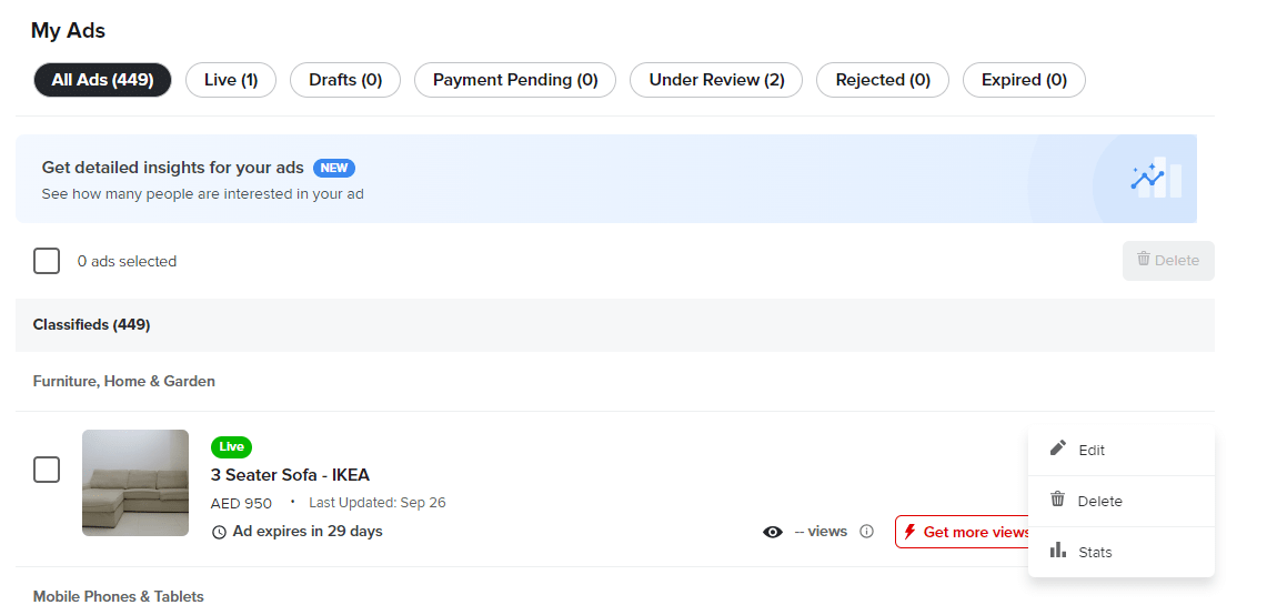 Can I edit my rejected Ad? Help Center
