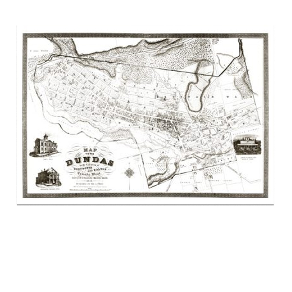 Map of Dundas, 1851 Dundas Museum & Archives