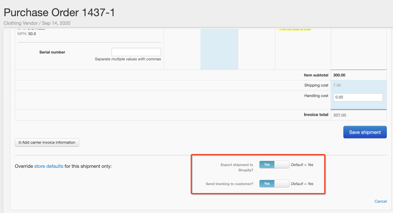 Learn More How Shipment Information is Synced to Channels