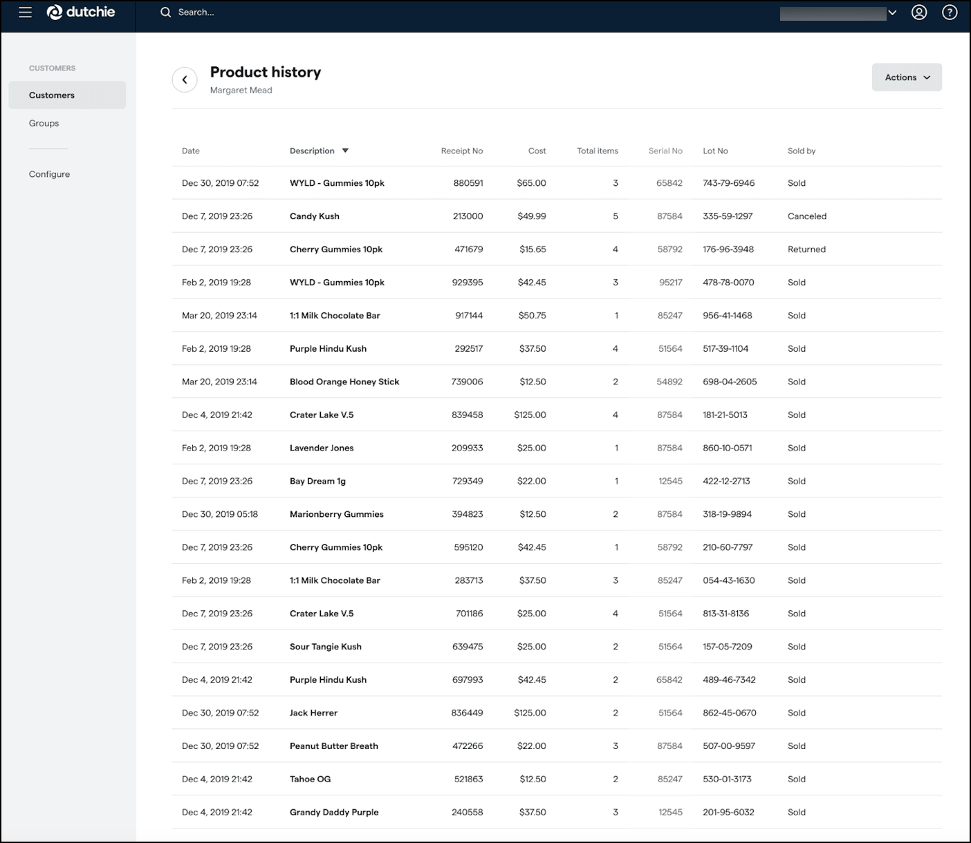 Manage customers in Dutchie POS Backoffice Dutchie Help Center(04)