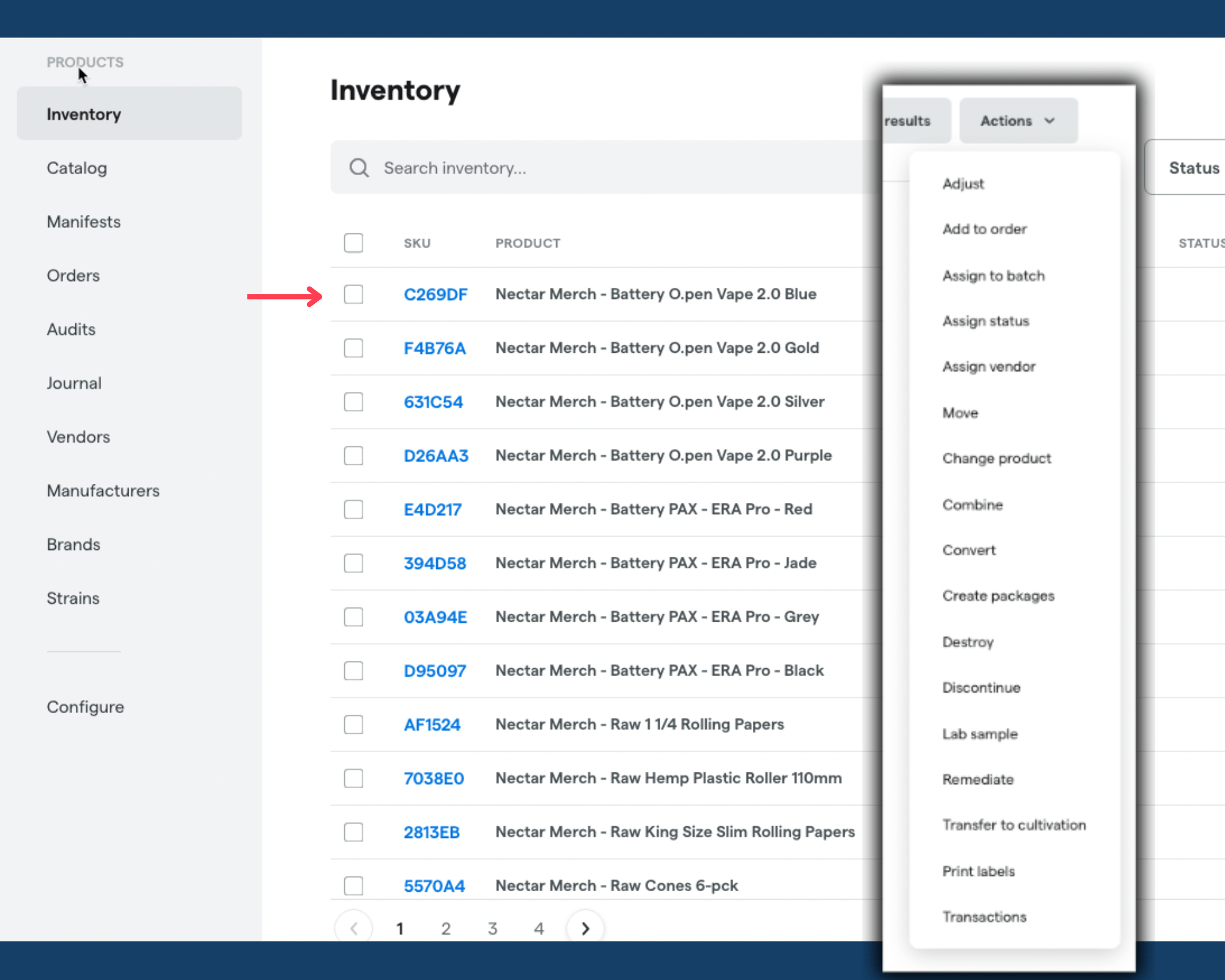Destroy inventory management action Dutchie POS Dutchie Help Center