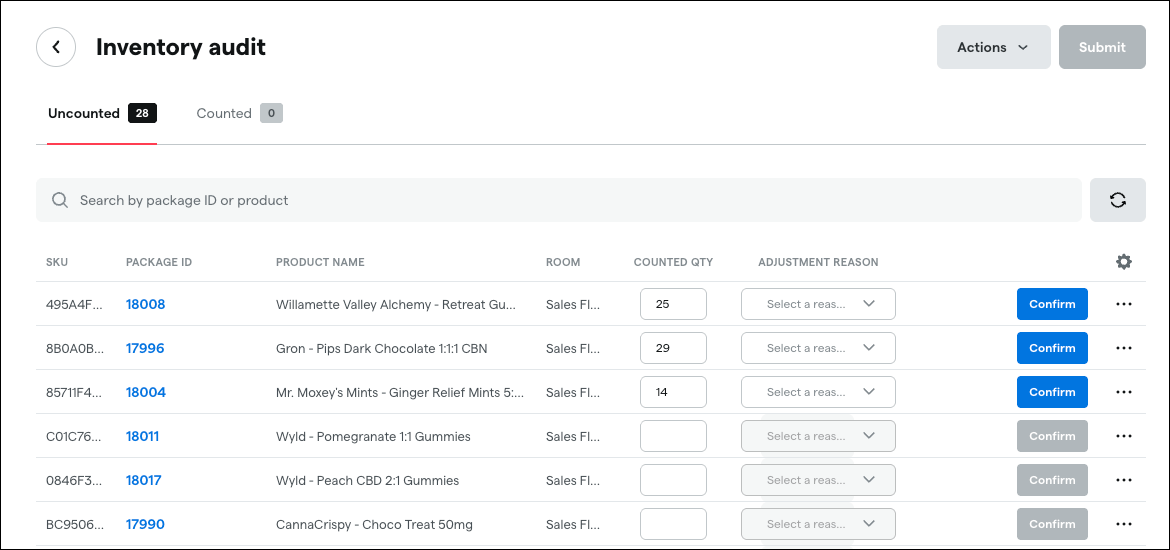 Conduct an inventory audit in Dutchie POS Dutchie Help Center