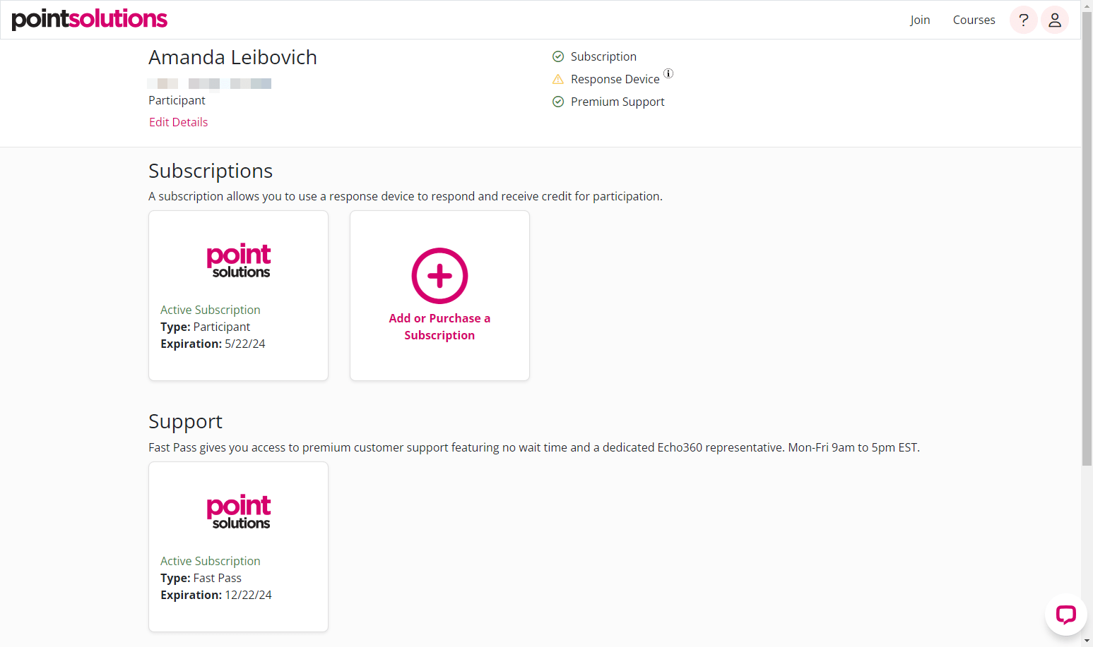 PointSolutions Purchasing a Subscription Through Your PointSolutions