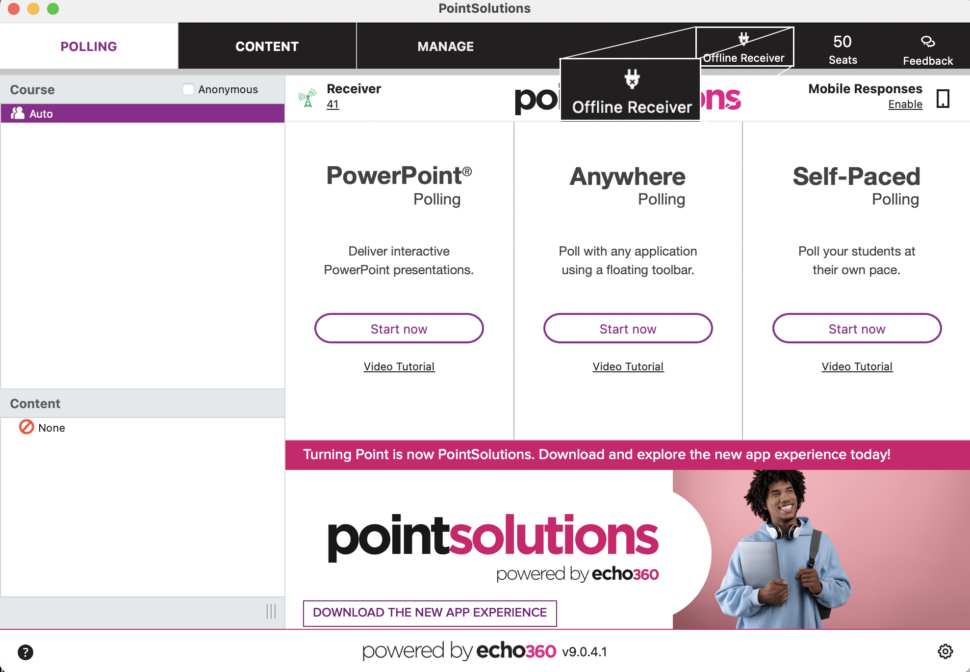 PointSolutions Updating Your Offline Receiver License for
