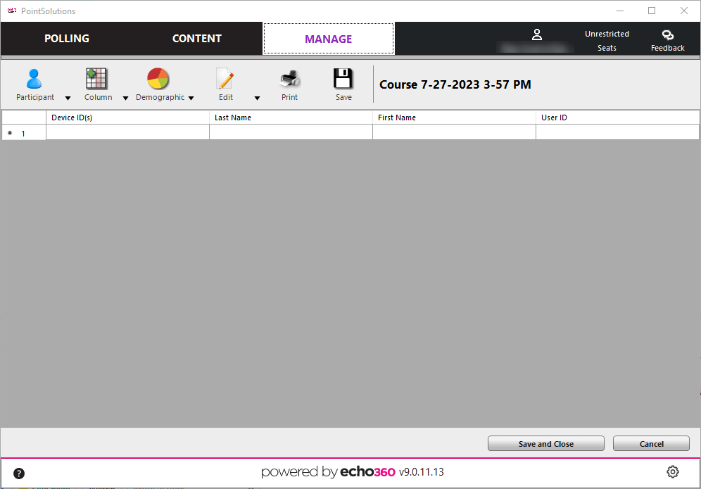 PointSolutions Manually Creating a Course in PointSolutions Support