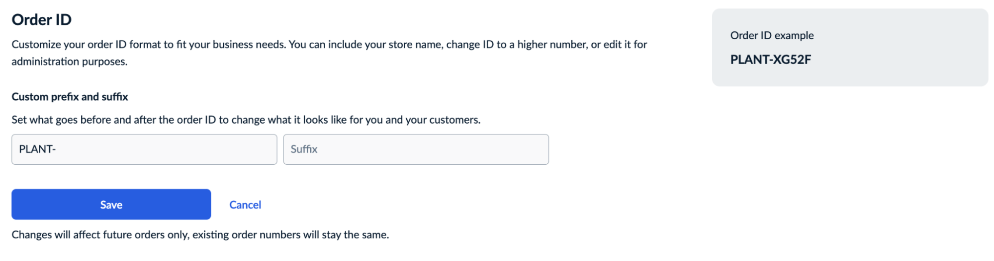 Customizing your order ID Ecwid Help Center