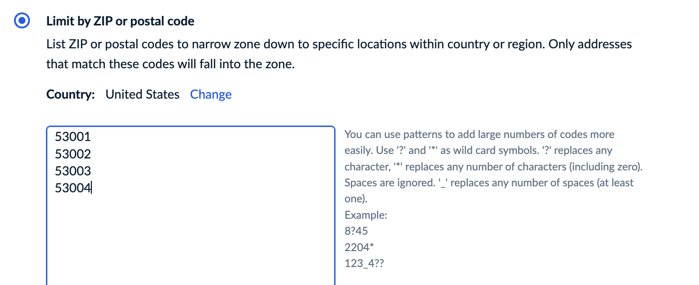 Adding and managing destination zones Ecwid Help Center