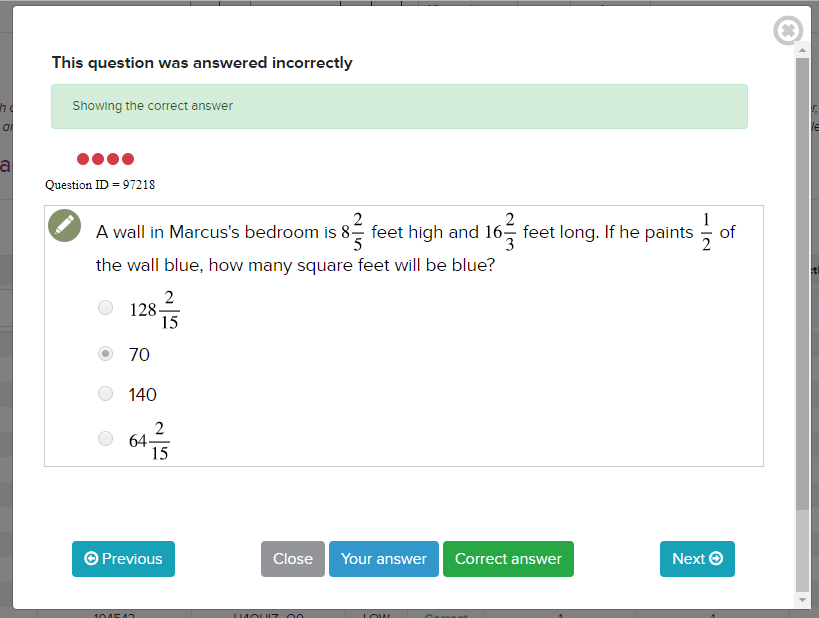 Student Details Tests Taken EdReady