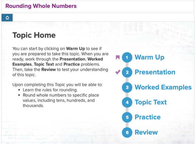 EdReady Math Understanding the "Learn" Topic Home Page EdReady