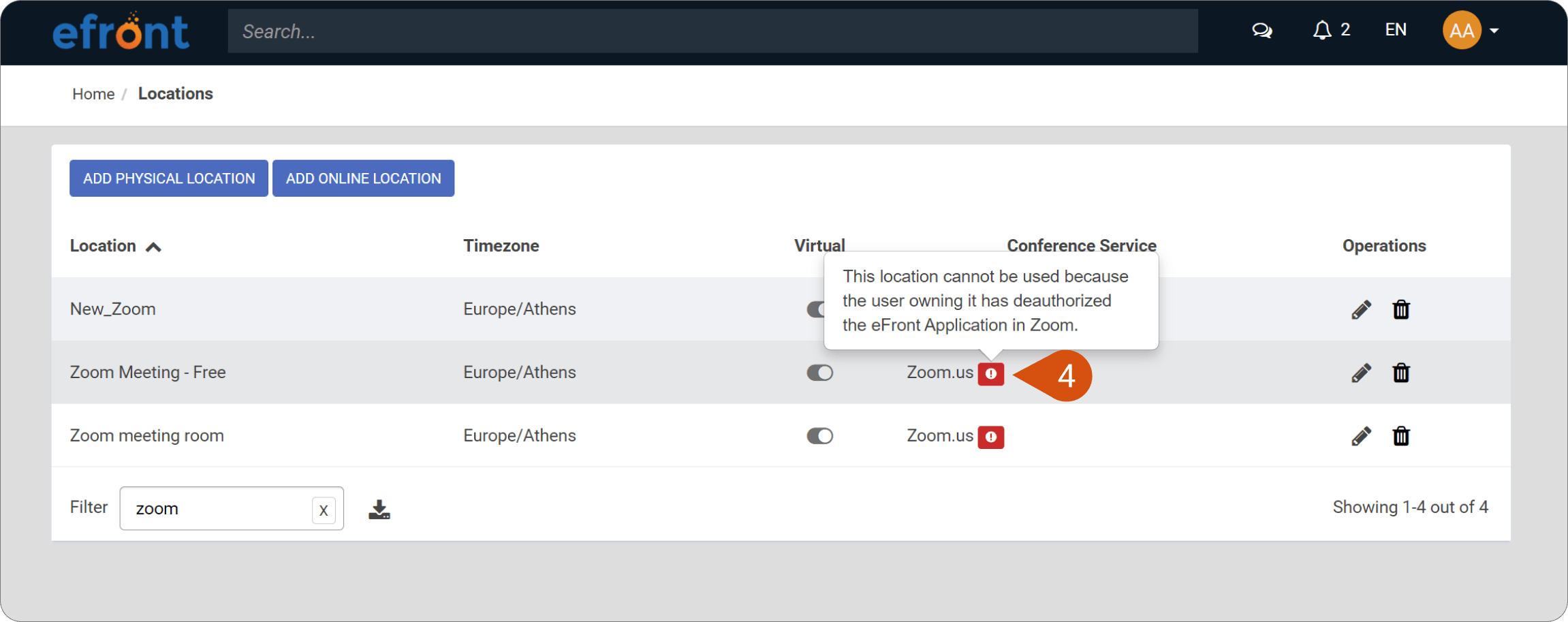 How to remove the eFront Zoom app How may we help you?