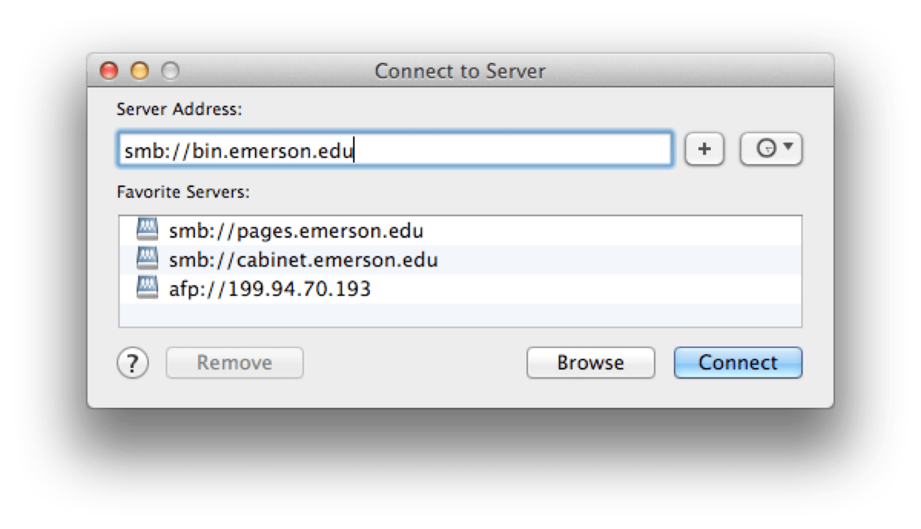 What is Bin and how do I connect to it? Emerson College Technology
