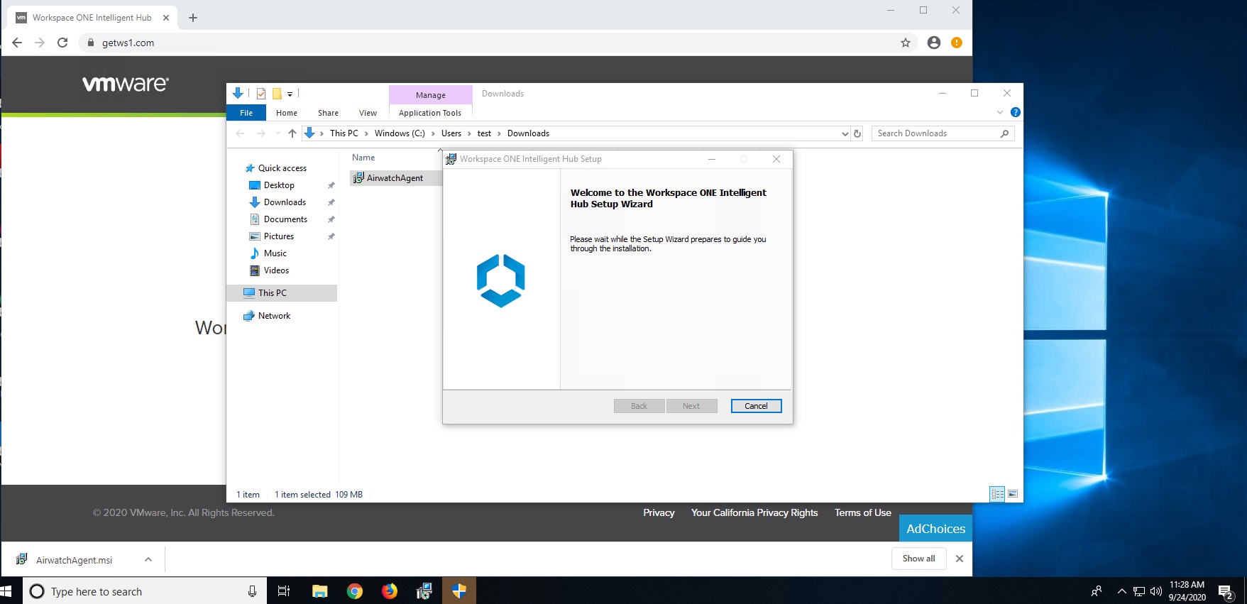 Enrolling your PC into Workspace ONE Intelligent Hub Emerson College