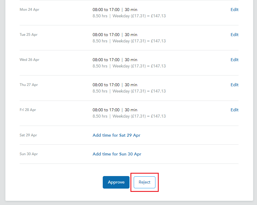 How to Approve and Reject Timesheets Engage