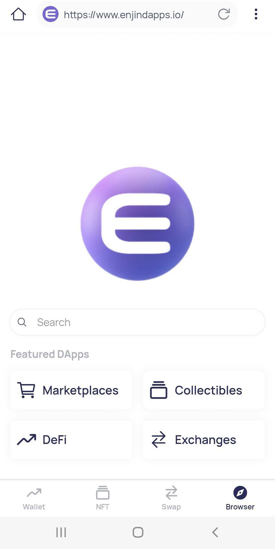 DApp Browser Enjin