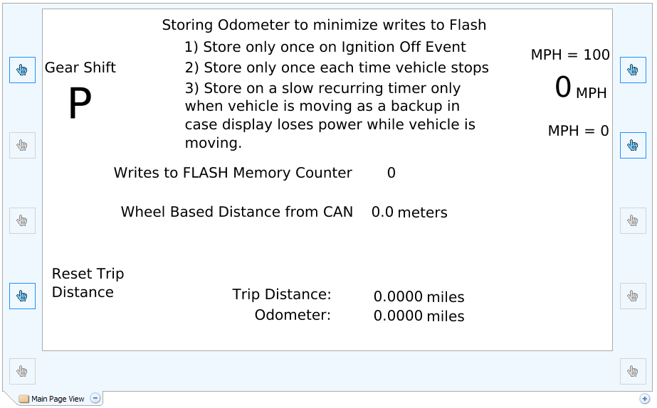 Example Odometer Wheel Based Distance Counter Enovation Controls