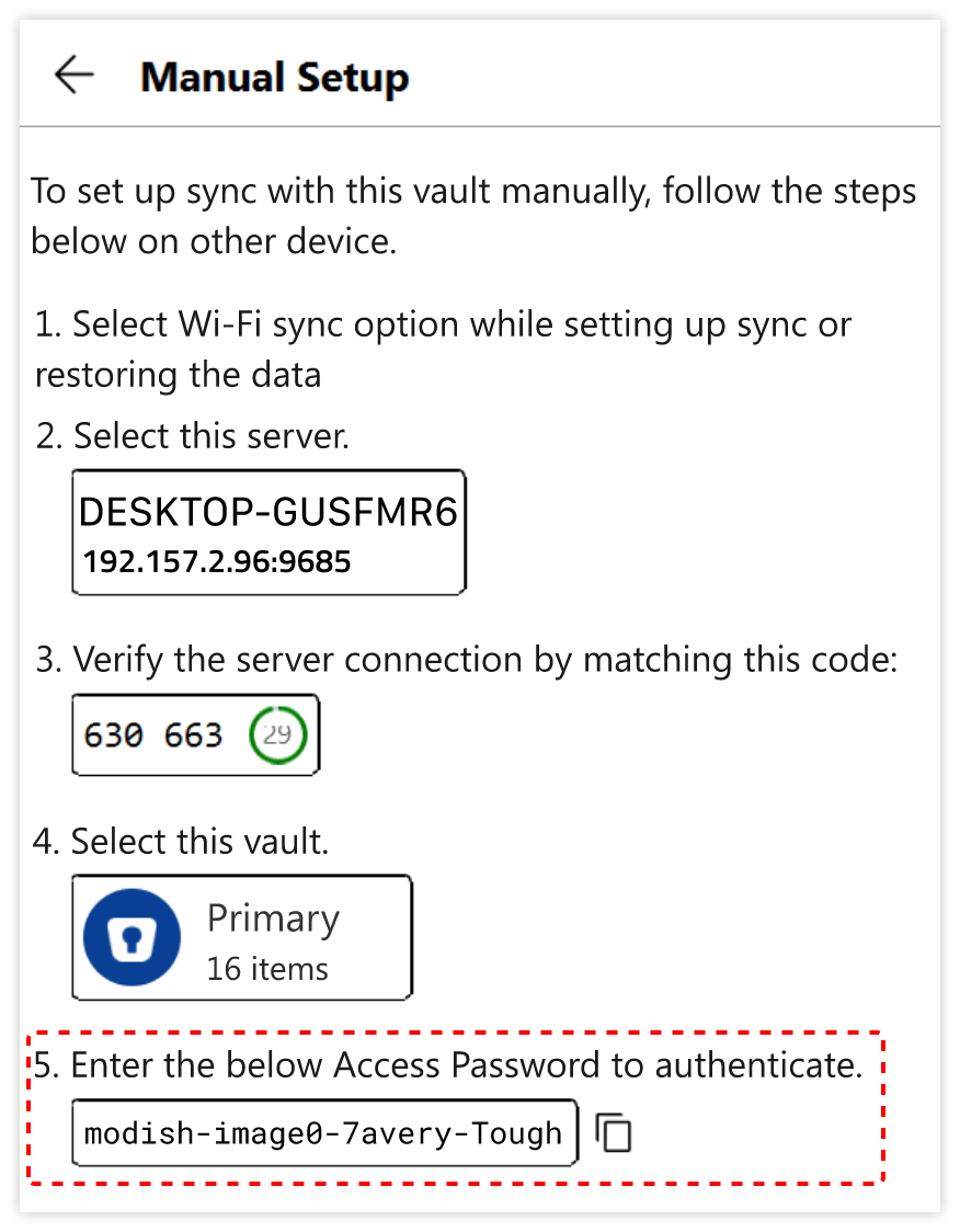 Access Password and its requirement