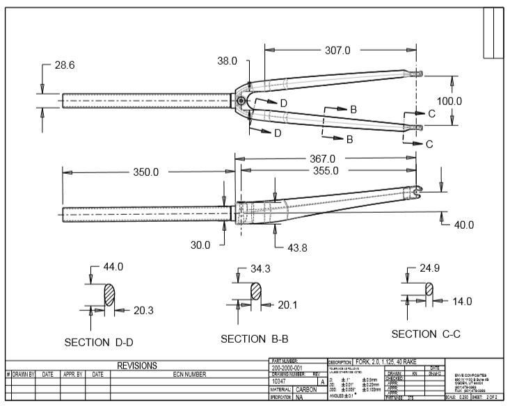 Fork Dimensions ENVE Support Center Home