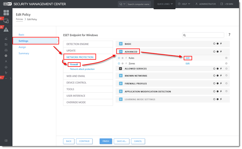 [KB7471] Create or edit a firewall rule to allow RDP connections in